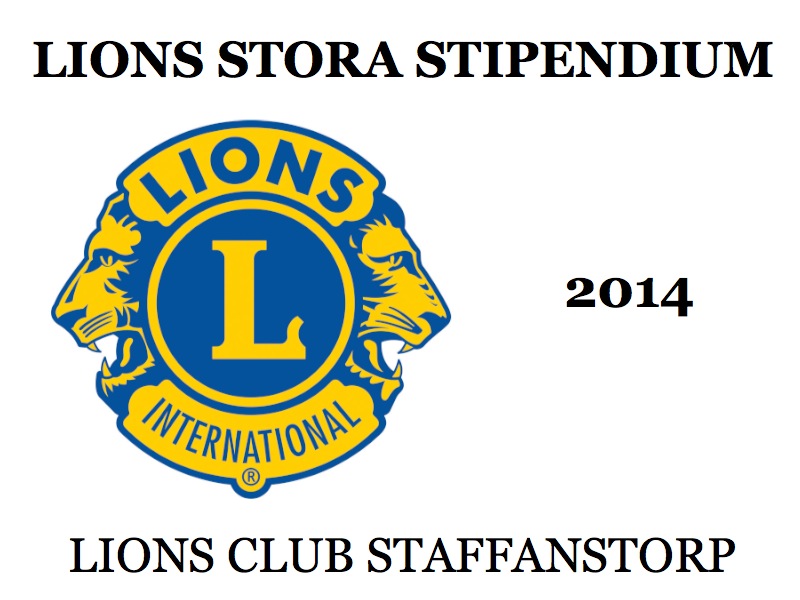 LIONS STORA STIPENDIUM