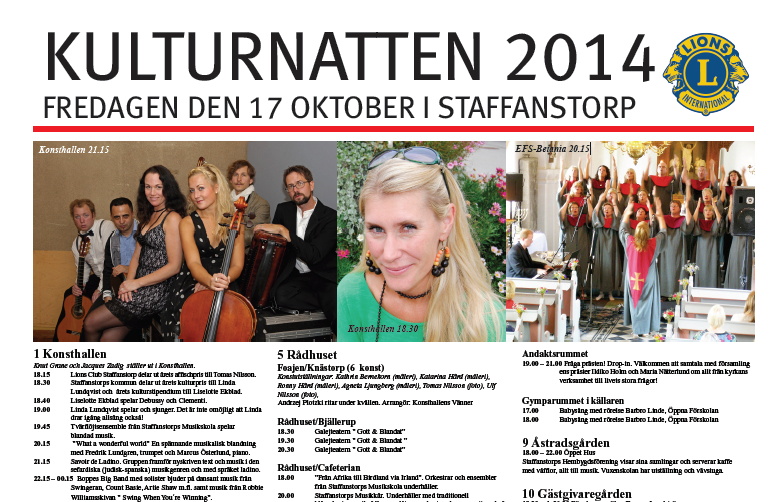 Program Kulturnatten 2014