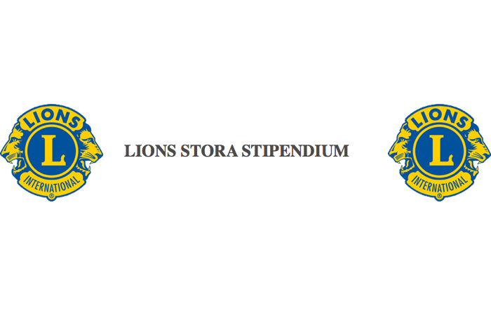 LIONS STORA STIPENDIUM