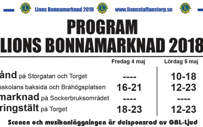 Program Lions Bonnamarknad 2018